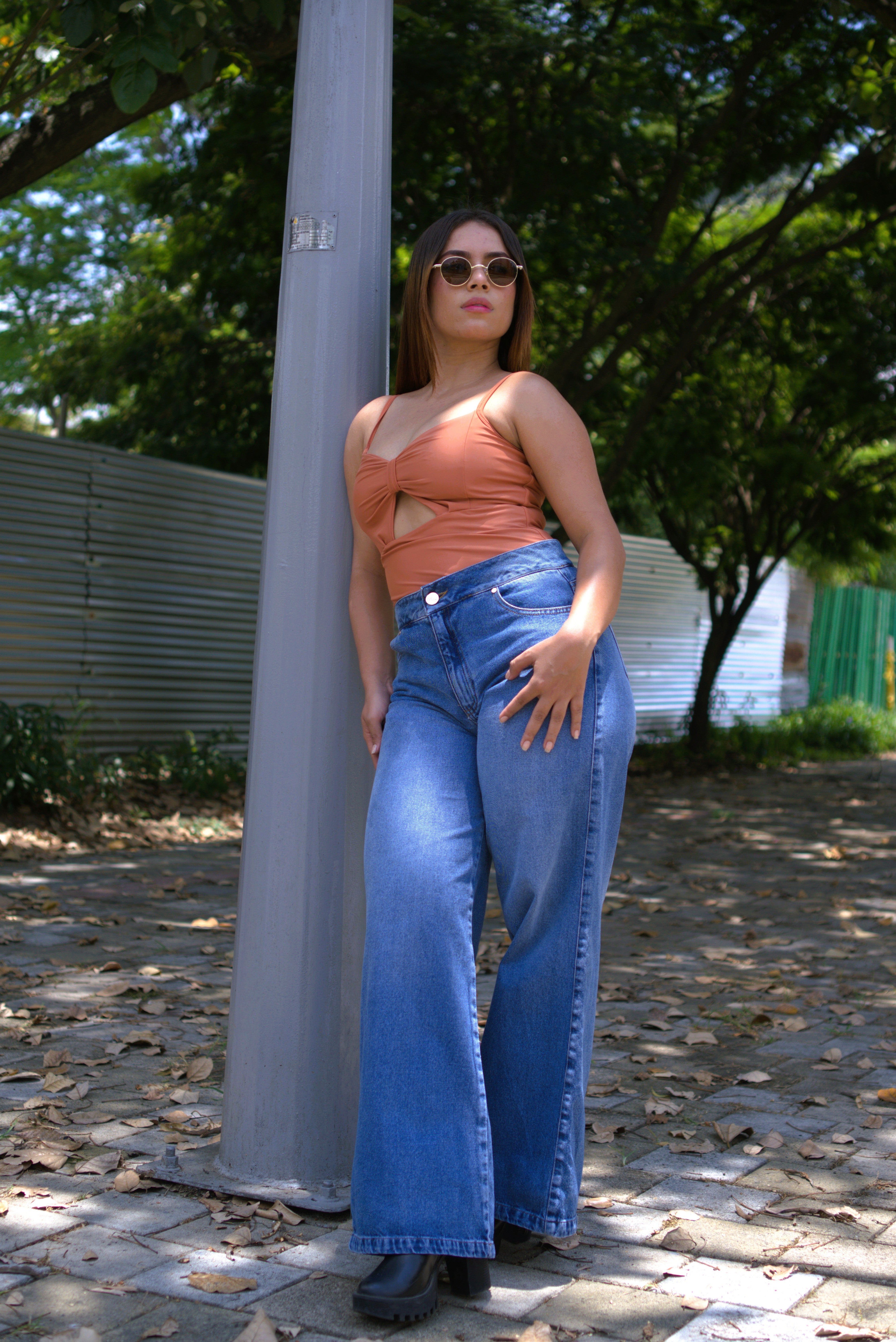JEAN WIDE LEG P00013