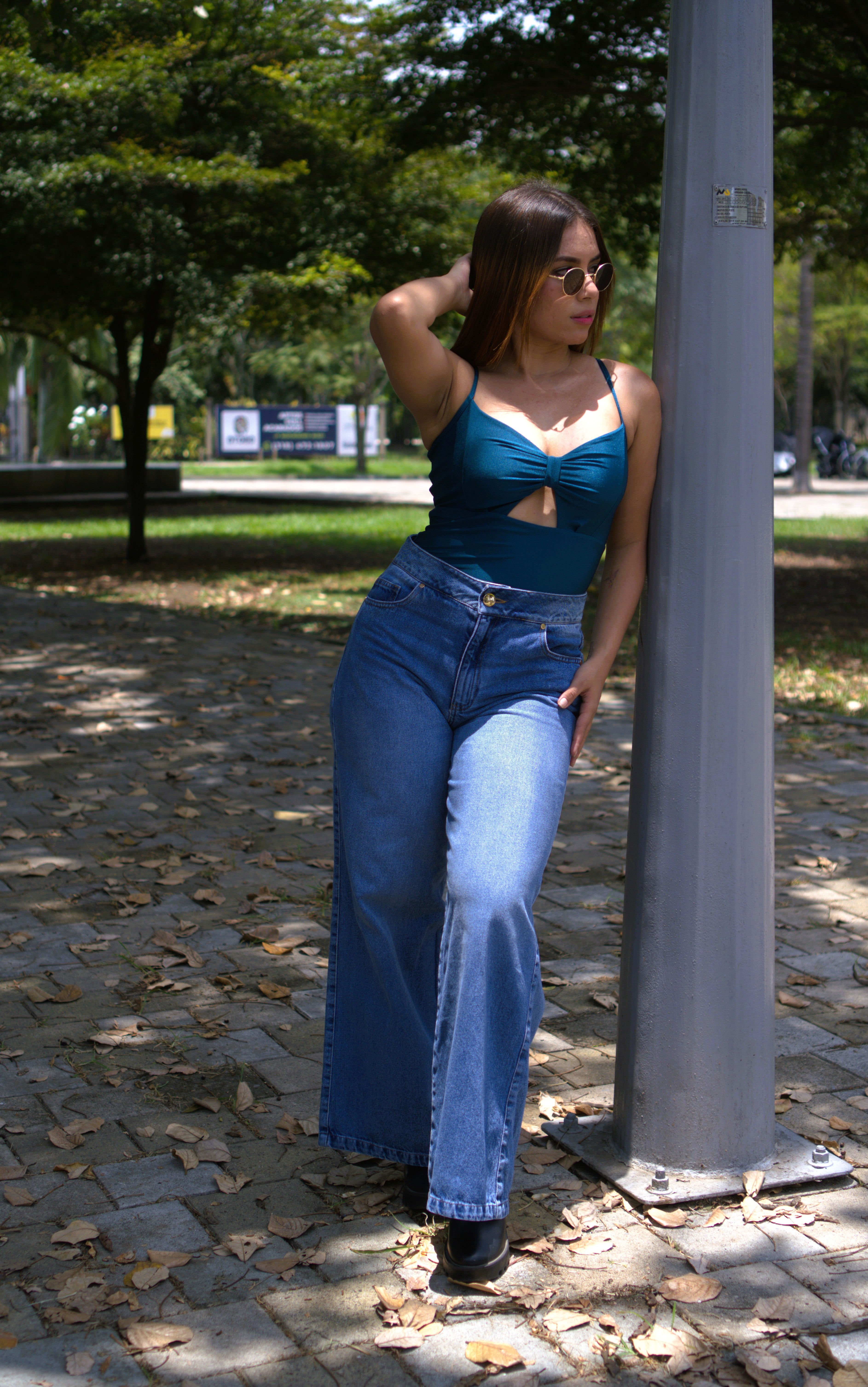JEAN WIDE LEG P00013