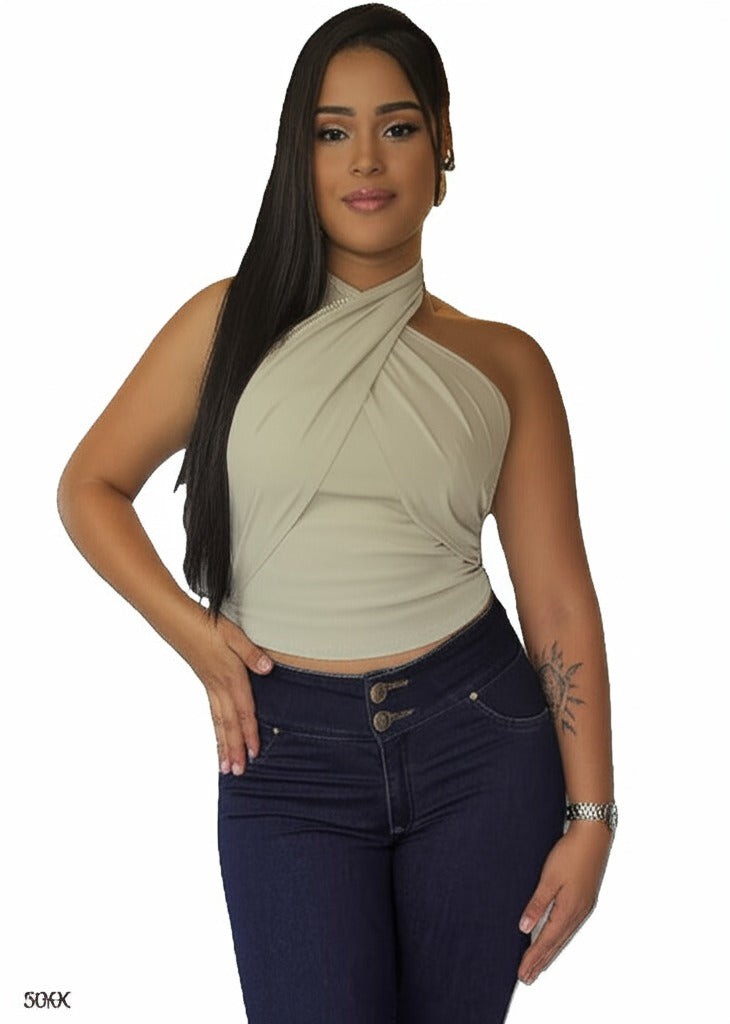 BLUSA TIRAS CRUZADA B00001